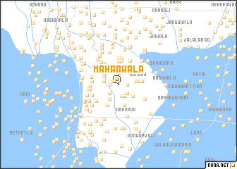 map of Māhanwāla