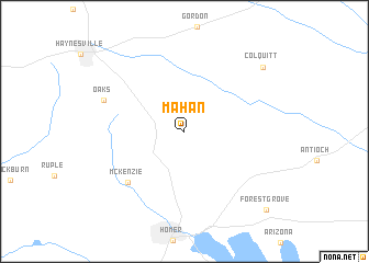 map of Mahan