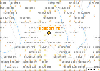 map of Mahapitiya