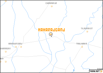 map of Mahārājganj