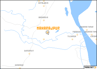 map of Mahārājpur