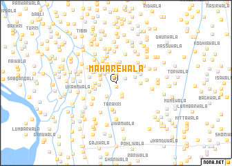 map of Mahārewala