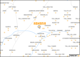 map of Maḩārīm