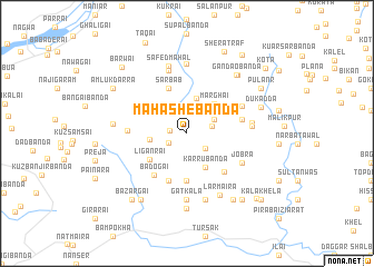 map of Mahāshe Bānda