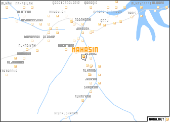 map of Maḩāsin