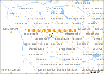 map of Maha Siyambalagaskada