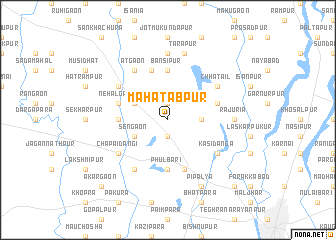 map of Māhātābpur