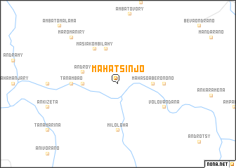 map of Mahatsinjo