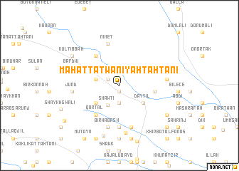 map of Maḩaţţat Wanīyah Taḩtānī