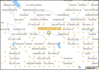 map of Mahauswewa