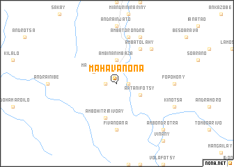 map of Mahavanona