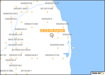 map of Mahavanona