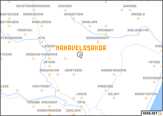 map of Mahavelosakoa