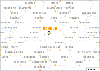 map of Mahawa