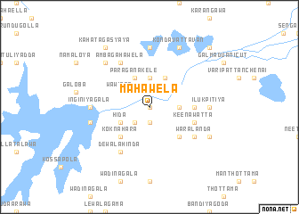 map of Mahawela