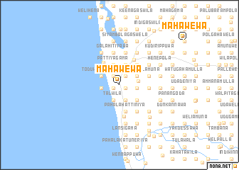 map of Maha Wewa