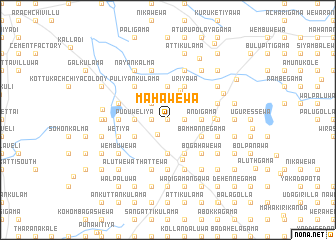 map of Mahawewa