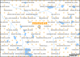 map of Mahawewa