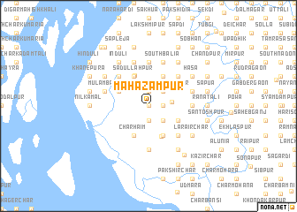 map of Mahazampur