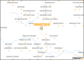 map of Mahazava