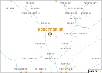 map of Mahazoarivo