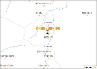 map of Mahazoarivo