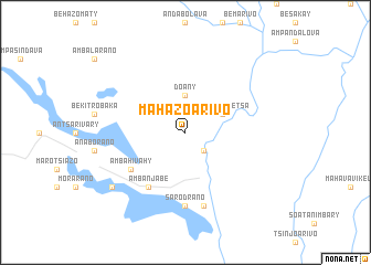 map of Mahazoarivo