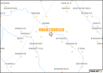 map of Mahazoarivo