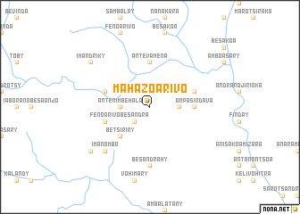 map of Mahazoarivo