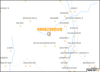 map of Mahazoarivo