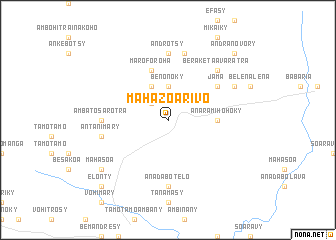 map of Mahazoarivo