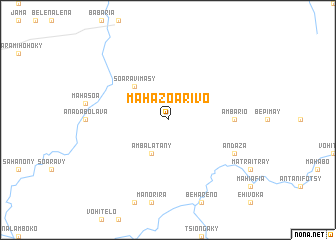 map of Mahazoarivo