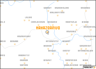 map of Mahazoarivo