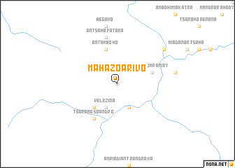 map of Mahazoarivo