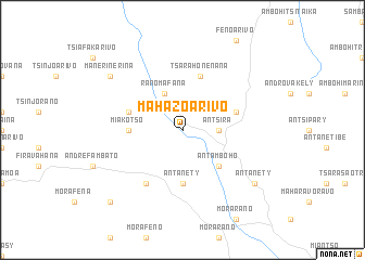 map of Mahazoarivo