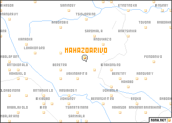 map of Mahazoarivo