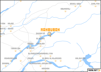 map of Maḩbūbah