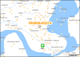 map of Mahbūb jo Goth