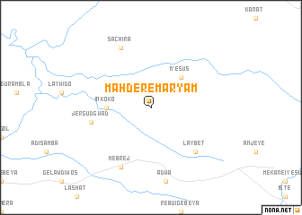 map of Mahdere Maryam