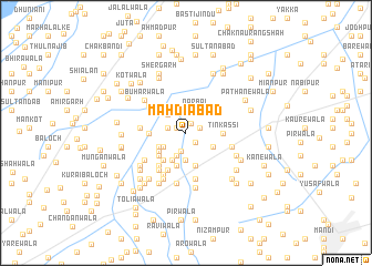 map of Mahdīābād