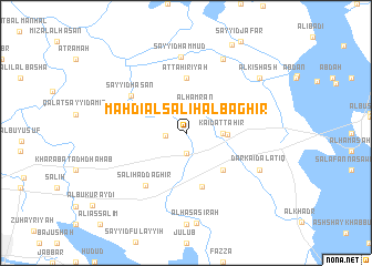 map of Mahdī Āl Şāliḩ al Bāghir