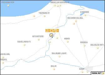 map of Mahdia