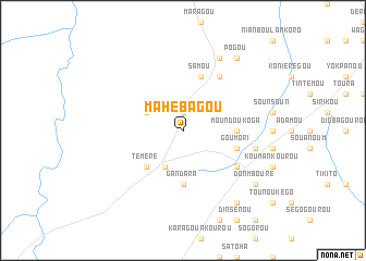 map of Mahébagou