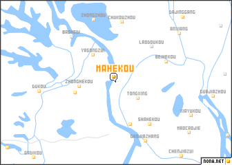 map of Mahekou