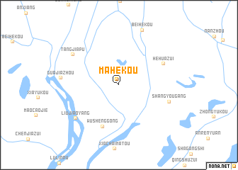 map of Mahekou