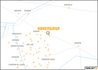 map of Mahendīpur