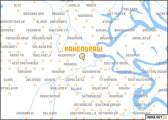 map of Mahendradi