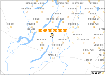 map of Mahendragaon