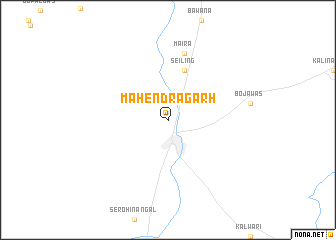 map of Mahendragarh