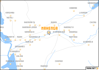 map of Mahenga